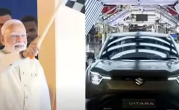 ਭਾਰਤ ਦੀ ਪਹਿਲੀ ਗਲੋਬਲ ਇਲੈਕਟ੍ਰਿਕ SUV e-Vitara ਲਾਂਚ, ਪ੍ਰਧਾਨ ਮੰਤਰੀ ਮੋਦੀ ਨੇ ਹਰੀ ਝੰਡੀ ਦਿਖਾਈ, 100 ਦੇਸ਼ਾਂ ਨੂੰ ਨਿਰਯਾਤ ਕੀਤਾ ਜਾਵੇਗਾ