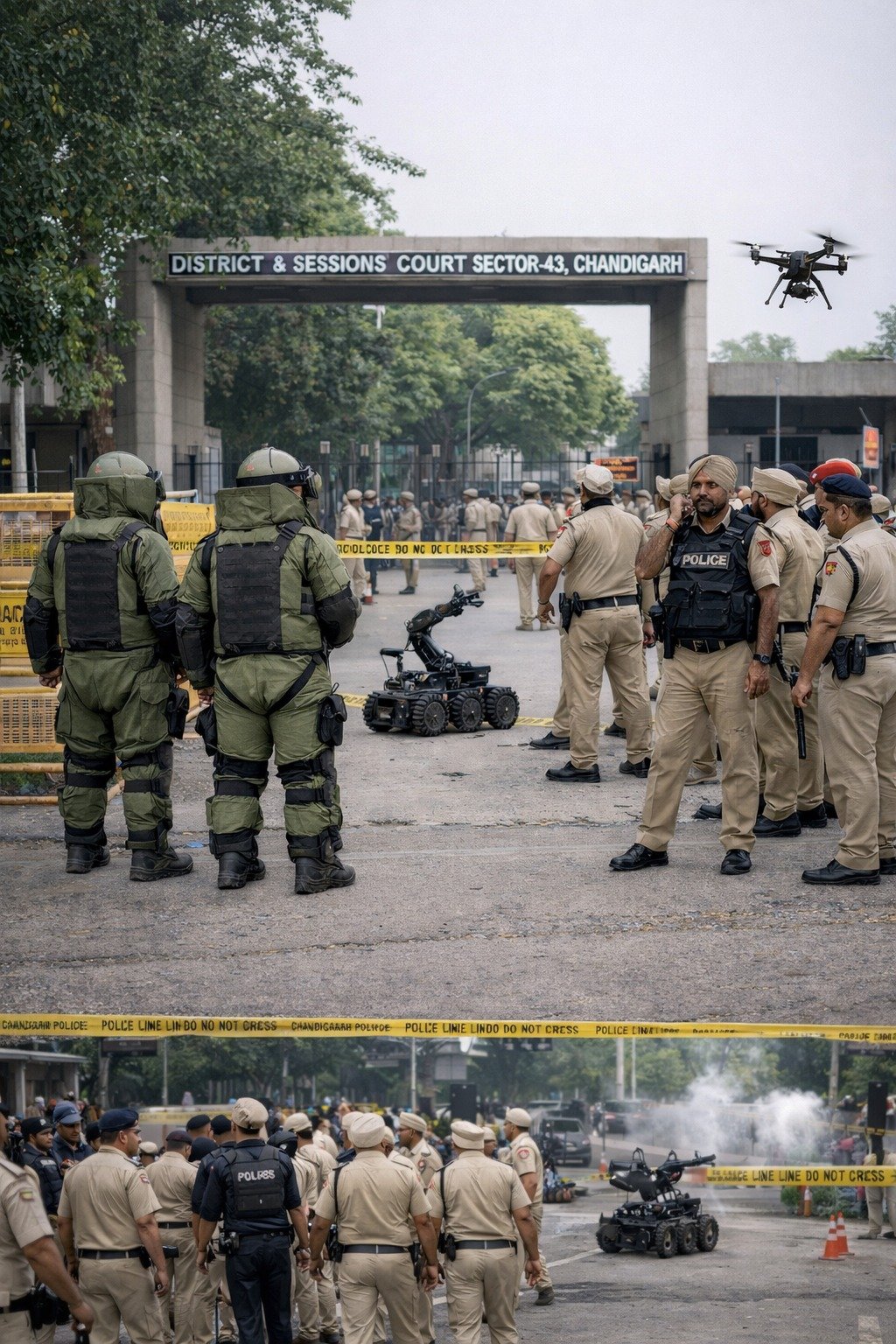 ਚੰਡੀਗੜ੍ਹ ਜ਼ਿਲ੍ਹਾ ਅਦਾਲਤ ਨੂੰ ਬਮ ਨਾਲ ਉਡਾਉਣ ਦੀ ਧਮਕੀ, ਕੋਰਟ ਕੰਪਲੈਕਸ ਖਾਲੀ ਕਰਵਾਇਆ 1