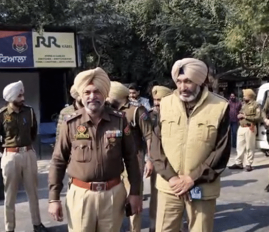 ਬਲਾਕ ਅਤੇ ਜ਼ਿਲ੍ਹਾ ਪਰਿਸ਼ਦ ਚੋਣਾਂ ਨੂੰ ਧਿਆਨ ਵਿੱਚ ਰੱਖਦੇ ਹੋਏ ਪਟਿਆਲਾ ਪੁਲਿਸ ਵੱਲੋਂ ਸ਼ਹਿਰ ਵਿੱਚ ਭਵਿਆ ਫਲੈਗ ਮਾਰਚ