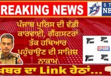ਪੰਜਾਬ ਪੁਲਿਸ ਦੀ ਵੱਡੀ ਕਾਰਵਾਈ, ਗੈਂਗਸਟਰਾਂ ਤੱਕ ਹਥਿਆਰ ਪਹੁੰਚਾਉਣ ਦੀ ਸਾਜ਼ਿਸ਼ ਨਾਕਾਮ