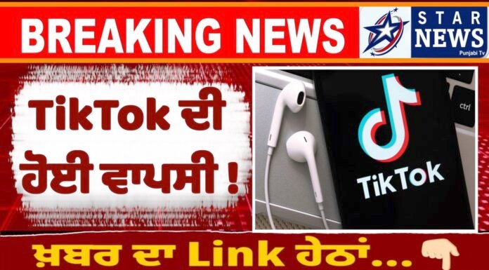 TikTok ਦੀ ਹੋਈ ਵਾਪਸੀ !