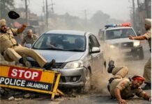 PM ਦੇ ਦੌਰੇ ਤੋਂ ਪਹਿਲਾਂ ਜਲੰਧਰ ਵਿੱਚ ਨਾਕਾ ਤੋੜ ਭੱਜੇ ਕਾਰ ਸਵਾਰ, ਪੁਲਿਸ ਕਰ ਰਹੀ ਤਲਾਸ਼