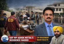 ਪੰਜਾਬ ਸਿਆਸਤ ਵਿੱਚ ਭੂਚਾਲ: ਚੋਣਾਂ ਤੋਂ ਪਹਿਲਾਂ ‘ਆਪ’ ਸਾਂਸਦ ਅਸ਼ੋਕ ਮਿੱਤਲ ਦੇ ਟਿਕਾਣਿਆਂ ‘ਤੇ ED ਦੀ ਦਸਤਕ
