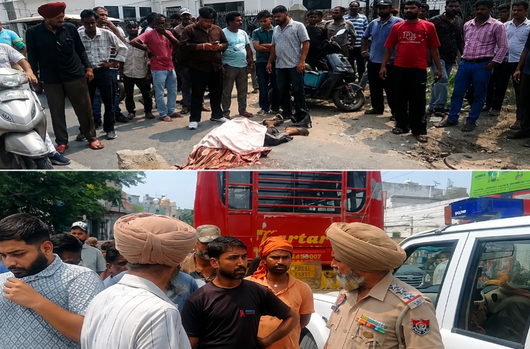 ਕਰਤਾਰ ਹੀ ਬਚਾਏ ਇਹਨਾਂ ਕਰਤਾਰ ਬੱਸ ਵਾਲਿਆ ਤੋਂ ਬੱਸ ਹੇਠ ਆਉਣ ਨਾਲ ਡਿਲੀਵਰੀ ਬੁਆਏ ਦੀ ਦਰਦਨਾਕ ਮੌਤ, ਲੋਕਾਂ ‘ਚ ਭਾਰੀ ਗੁੱਸਾ, ਕਰਤਾਰ ਬੱਸਾਂ ਦੀ ਲਾਪਰਵਾਹੀ ‘ਤੇ ਉੱਠੇ ਸਵਾਲ; ਲੋਕਾਂ ਦੀ ਮੰਗ—ਭੀੜ-ਭਾੜ ਵਾਲੇ ਇਲਾਕਿਆਂ ‘ਚ ਵੱਡੀਆਂ ਬੱਸਾਂ ਦੀ ਐਂਟਰੀ ਹੋਵੇ ਬੰਦ 1