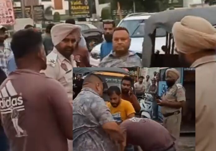 ਕਪੂਰਥਲਾ ਚੌਂਕ ‘ਚ ਆੜ੍ਹਤੀ ਦੇ ਮੁੰਡੇ ਤੇ ਆਟੋ ਵਾਲੇ ਵਿਚਾਲੇ ਹੋਈ ਝੜਪ, ਦੋਵਾਂ ਨੇ ਇੱਕ-ਦੂਜੇ ਨੂੰ ਮਾਰੀਆਂ ਚੱਪੇੜਾਂ, ਪੁਲਿਸ ਖੜ੍ਹੀ ਦੇਖਦੀ ਰਹੀ ਤਮਾਸ਼ਾ, ਦੇਖੋ ਗੁੰਡਾਗਰਦੀ ਦੀ VIDEO